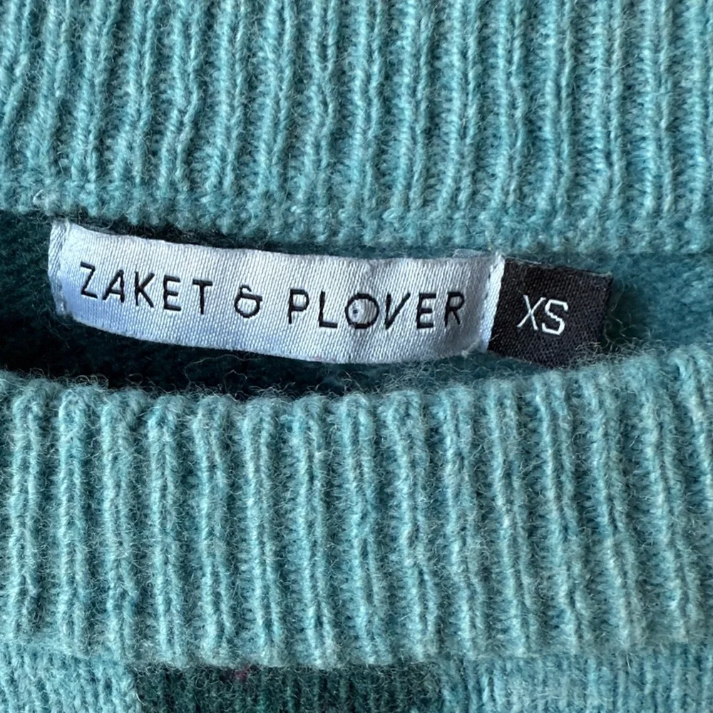 ZAKET & PLOVER Swirl Sweater Geometric Abstract Modern Relaxed Merino‎ Wool XS